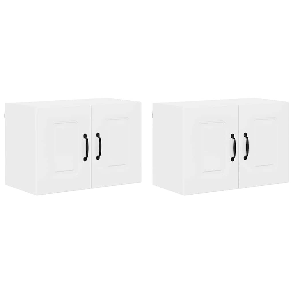 Kitchen Wall Cabinet 2 pcs High Gloss White 60 x 31 x 40 cm