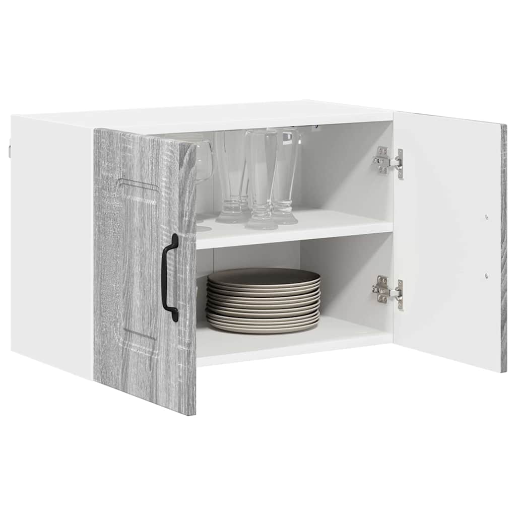 Kitchen Wall Cabinet with Shelf Grey Sonoma 60 x 31 x 40 cm