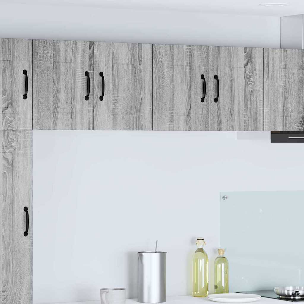Kitchen Wall Cabinet 2 pcs Grey Sonoma 60 x 31 x 40 cm
