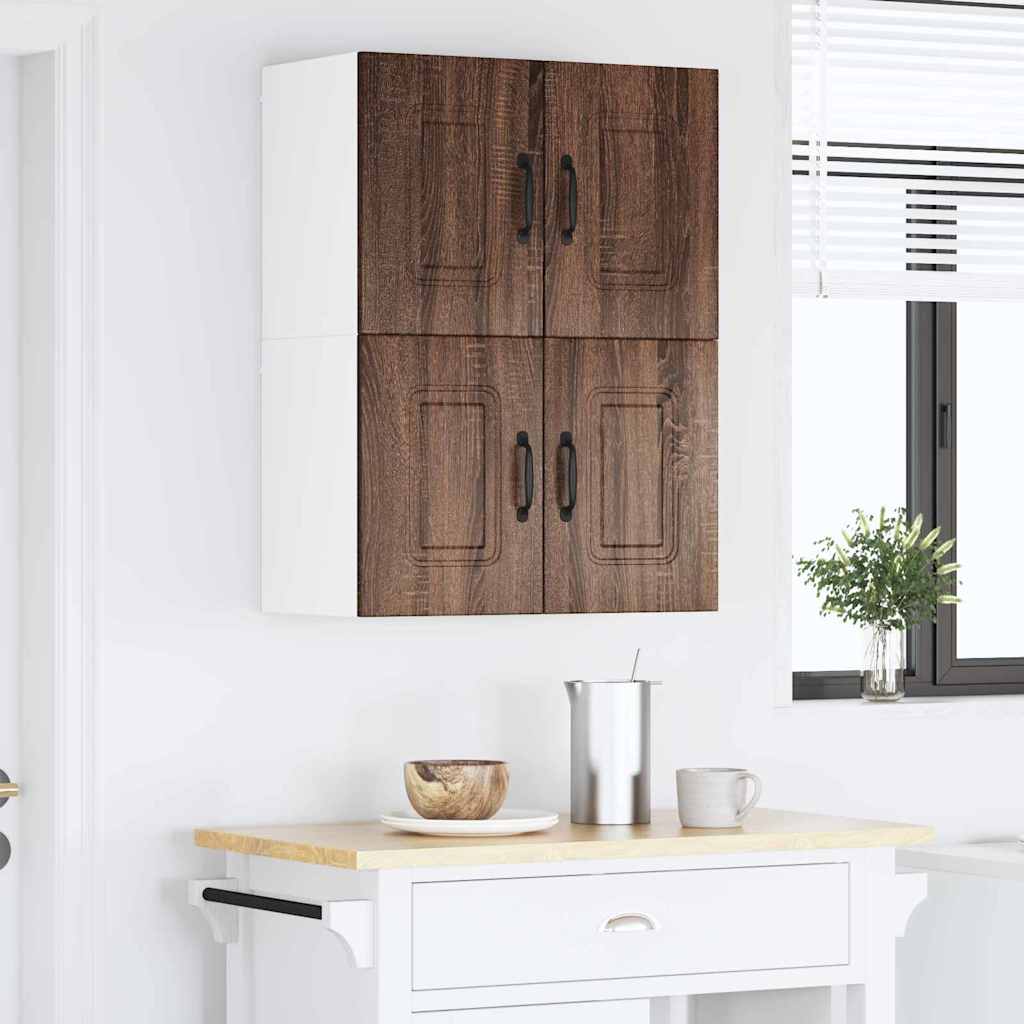 Kitchen Wall Cabinet Brown Oak 60 x 31 x 40 cm Engineered Wood