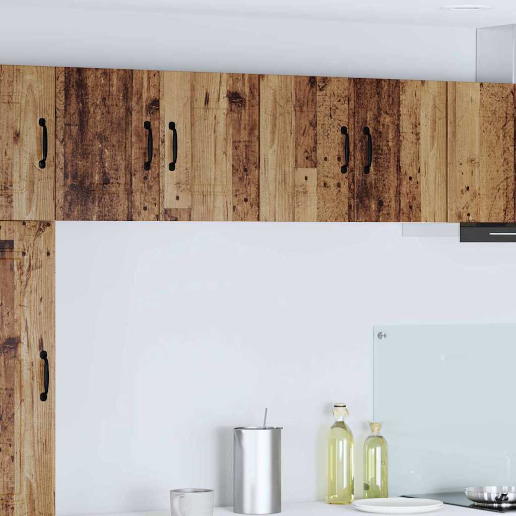 Kitchen Wall Cabinet with Shelf 2 pcs Old Wood 60 x 31 x 40 cm