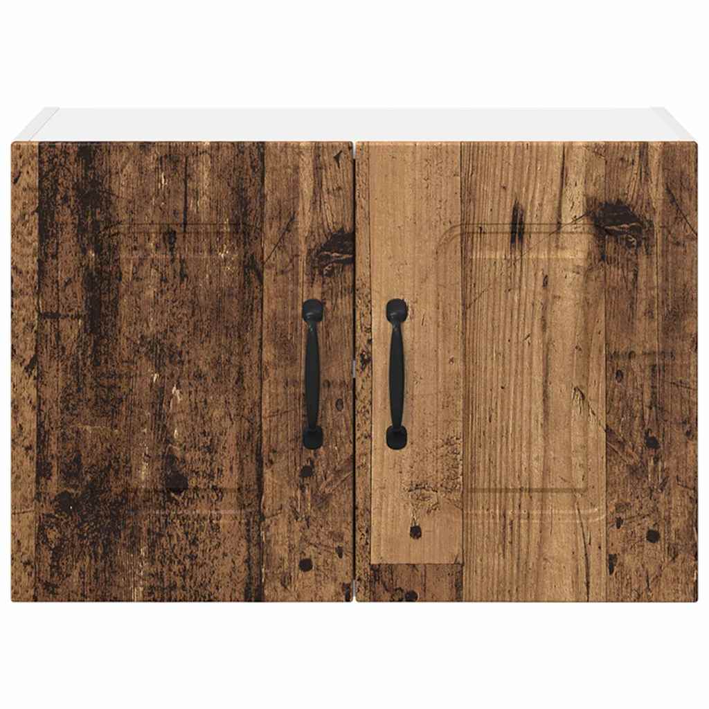 Kitchen Wall Cabinet with Shelf 2 pcs Old Wood 60 x 31 x 40 cm