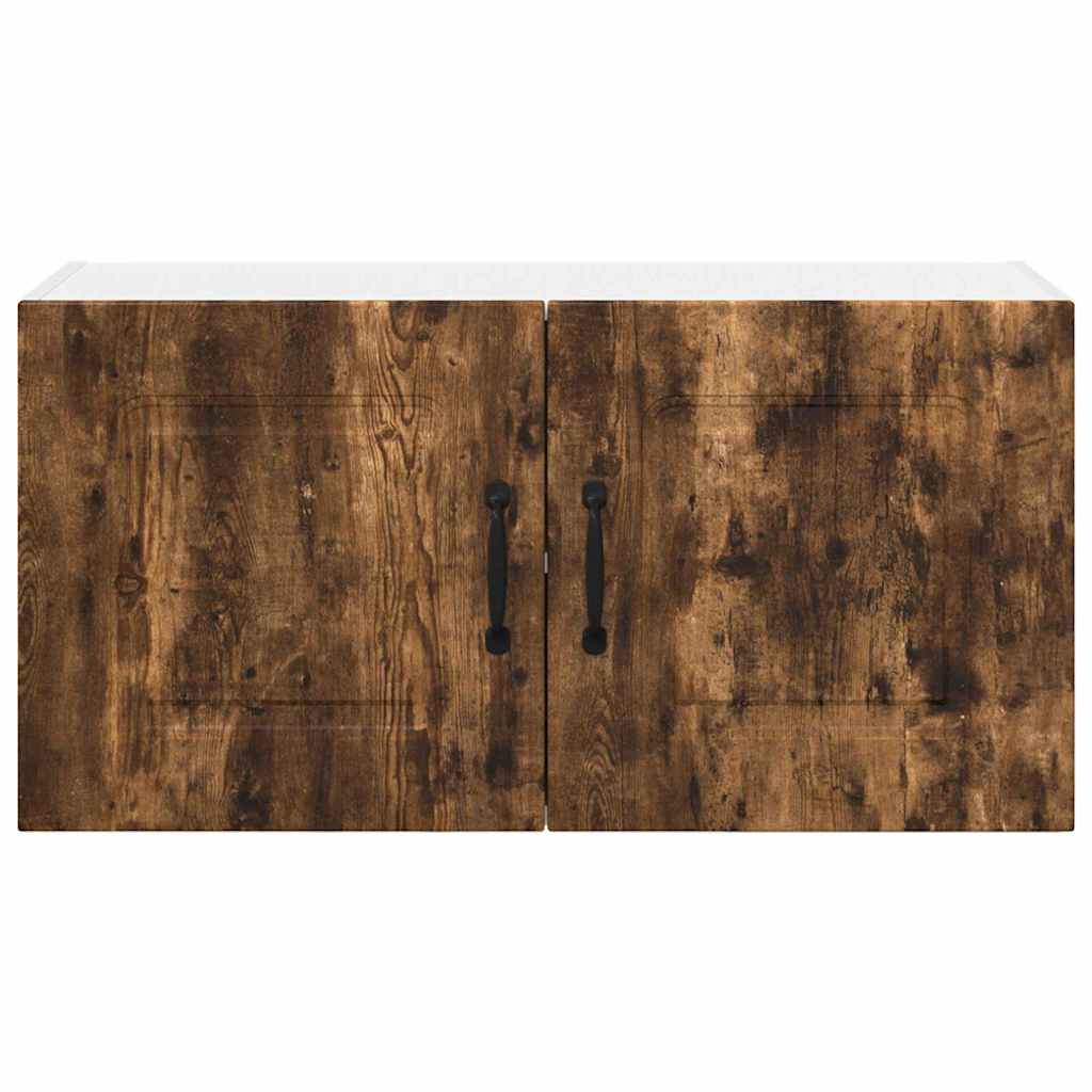 Kitchen Wall Cabinet Smoked Oak 80 x 31 x 40 cm Engineered Wood