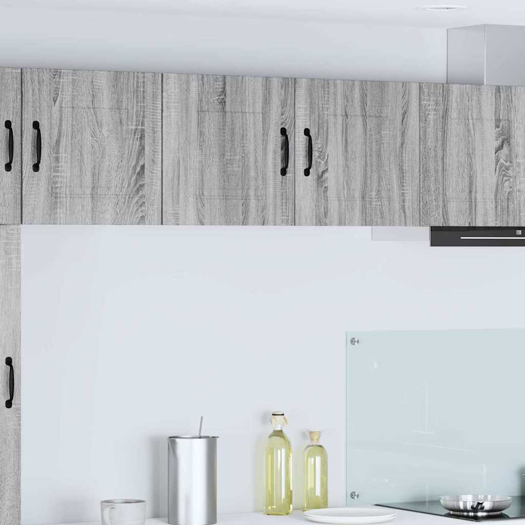 Kitchen Wall Cabinet with Shelf Grey Sonoma 80 x 31 x 40 cm