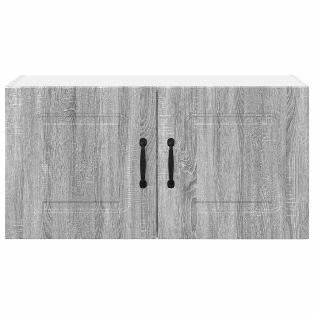 Kitchen Wall Cabinet with Shelf Grey Sonoma 80 x 31 x 40 cm