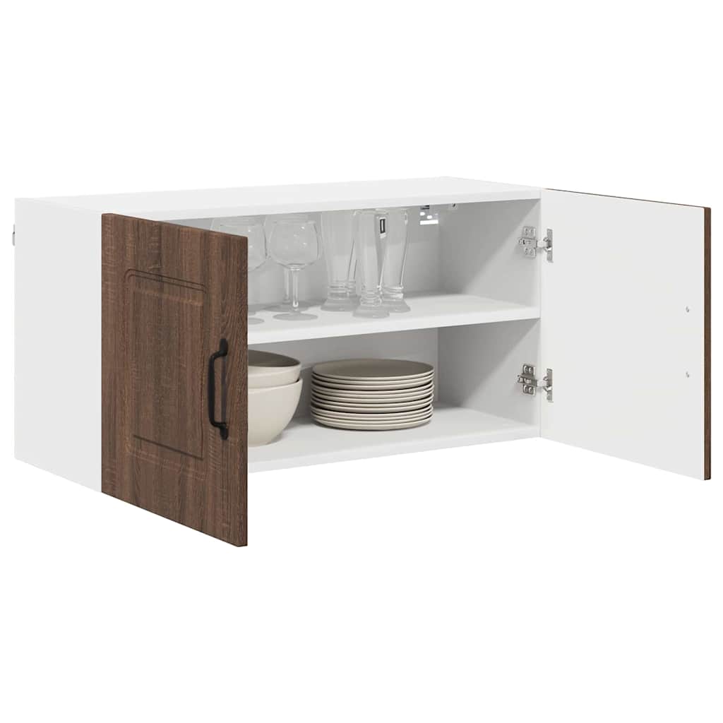 Kitchen Wall Cabinet Brown Oak 80 x 31 x 40 cm Engineered Wood
