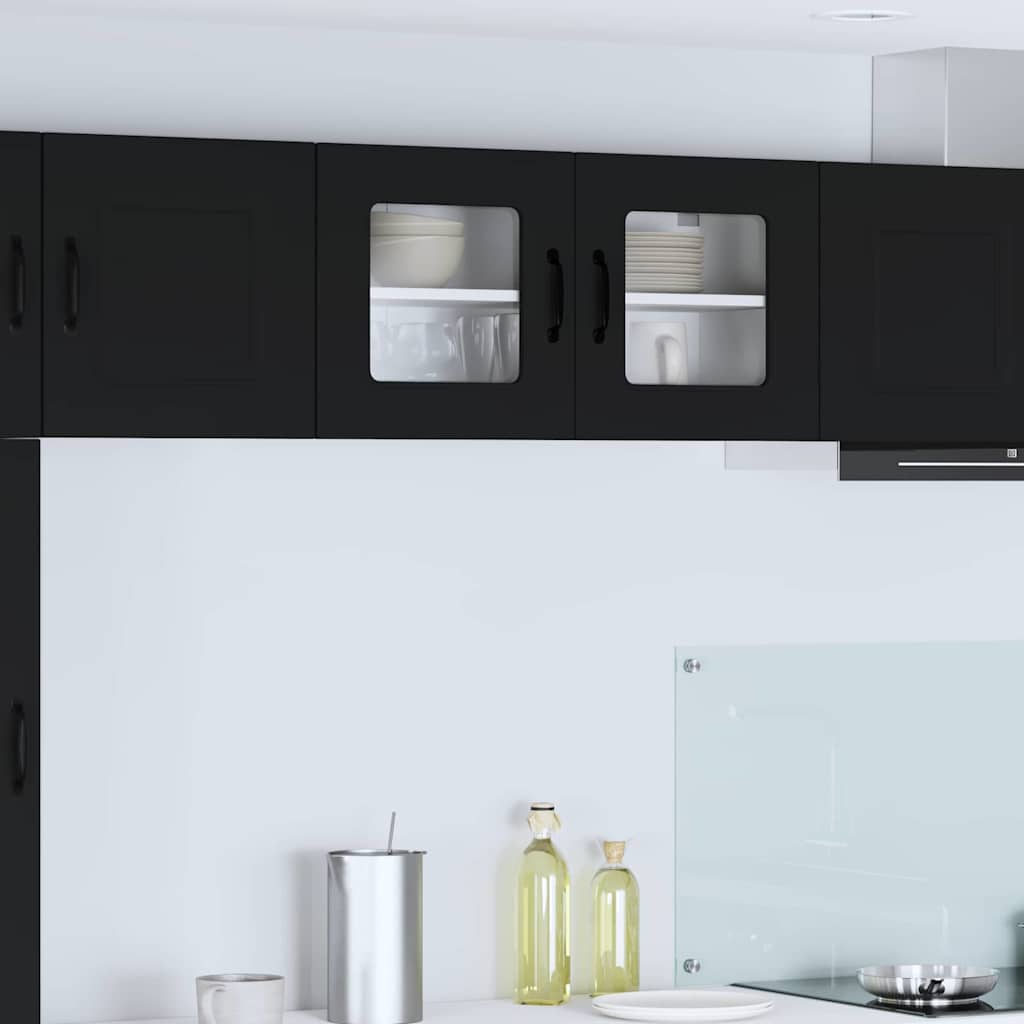 Kitchen Wall Cabinet Black 80 x 31 x 40 cm Engineered Wood