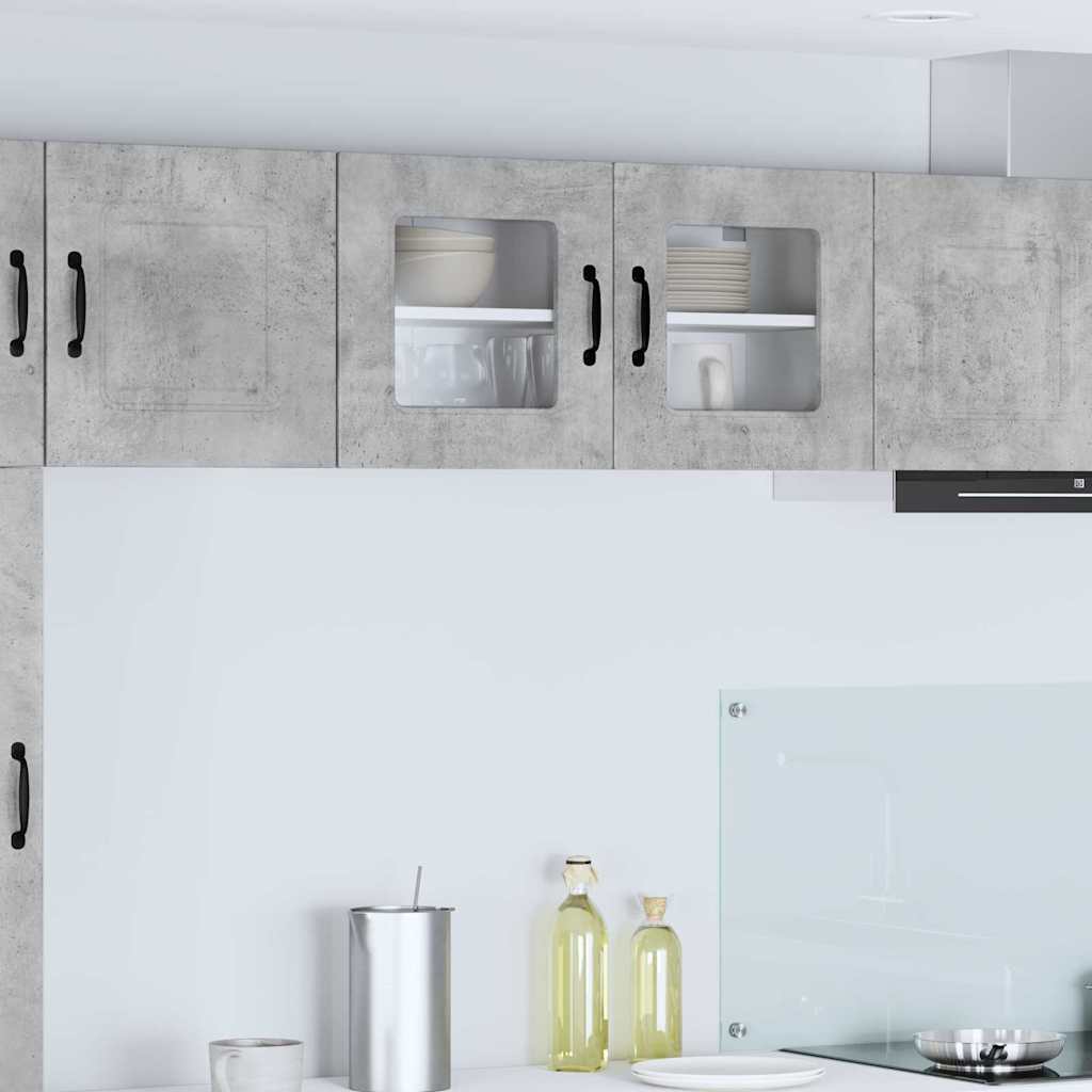Kitchen Wall Cabinet with Shelf Concrete Grey 80 x 31 x 40 cm