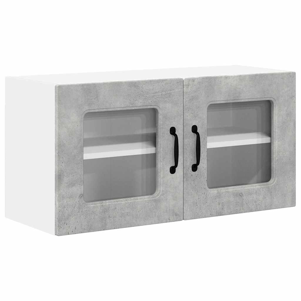 Kitchen Wall Cabinet with Shelf Concrete Grey 80 x 31 x 40 cm