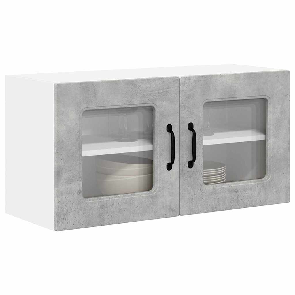 Kitchen Wall Cabinet with Shelf Concrete Grey 80 x 31 x 40 cm