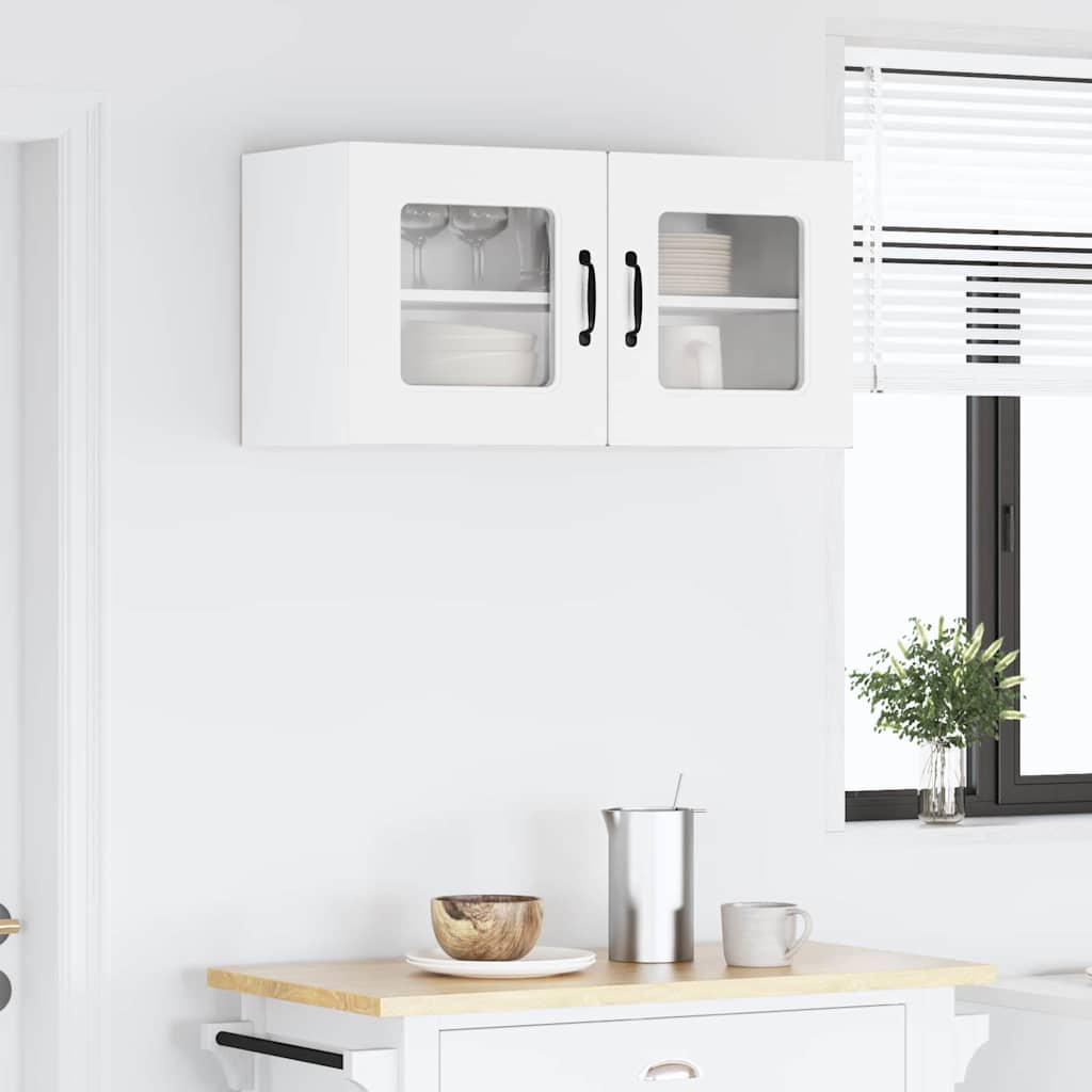 Kitchen Wall Cabinet with Door High Gloss White 80 x 31 x 40 cm