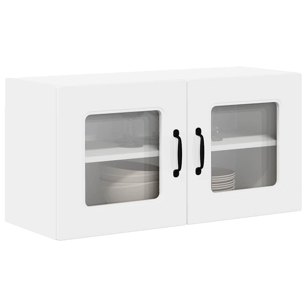 Kitchen Wall Cabinet with Door High Gloss White 80 x 31 x 40 cm