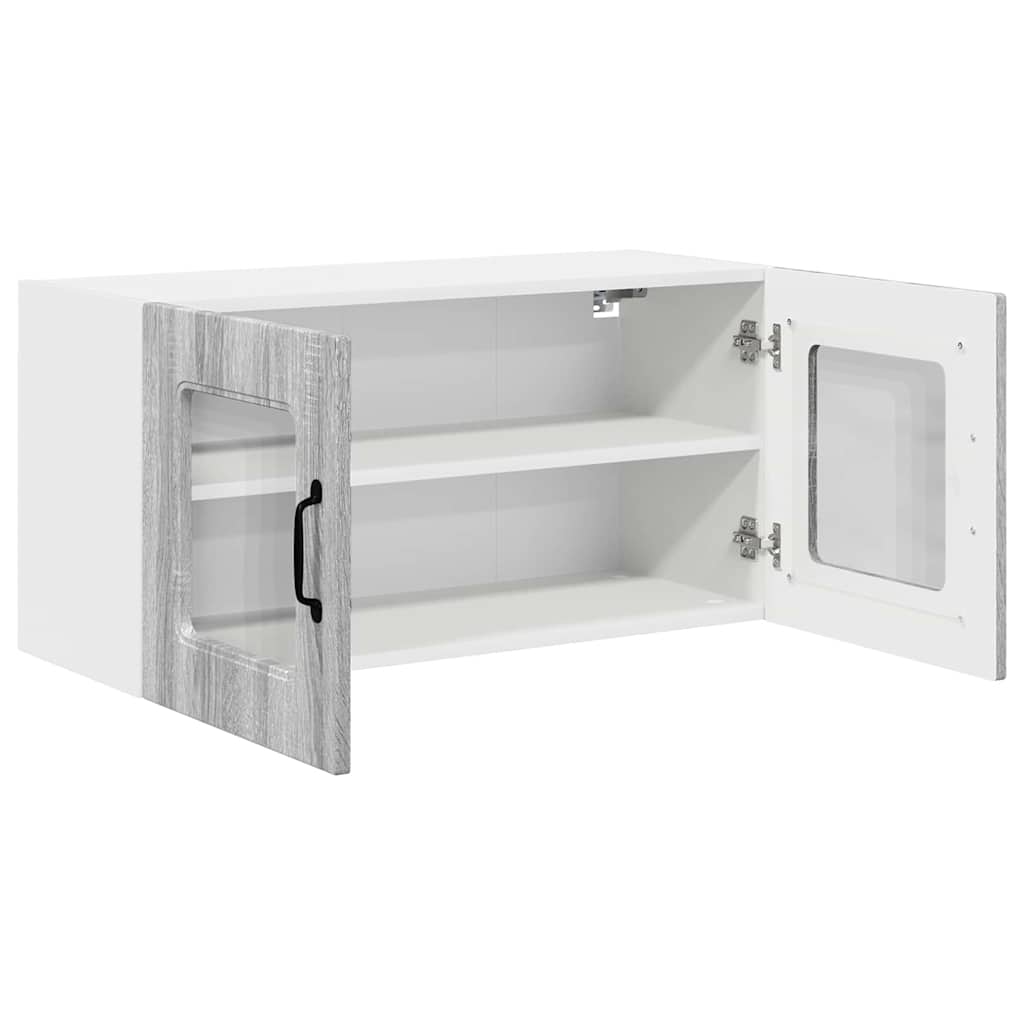 Kitchen Wall Cabinet with Shelf Grey Sonoma 80 x 31 x 40 cm
