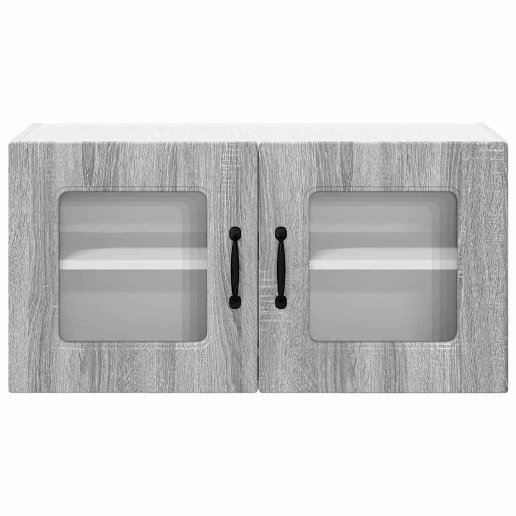 Kitchen Wall Cabinet with Shelf Grey Sonoma 80 x 31 x 40 cm