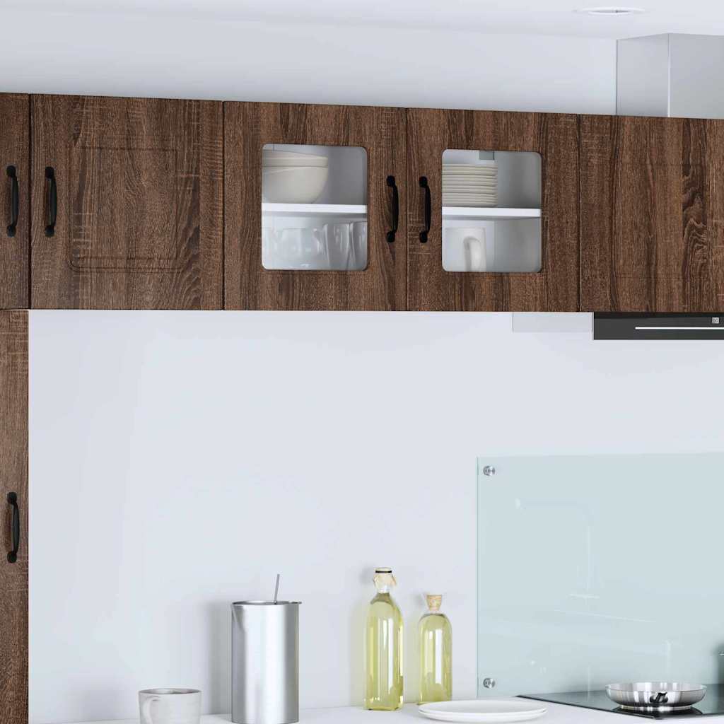 Kitchen Wall Cabinet Brown Oak 80 x 31 x 40 cm Engineered Wood