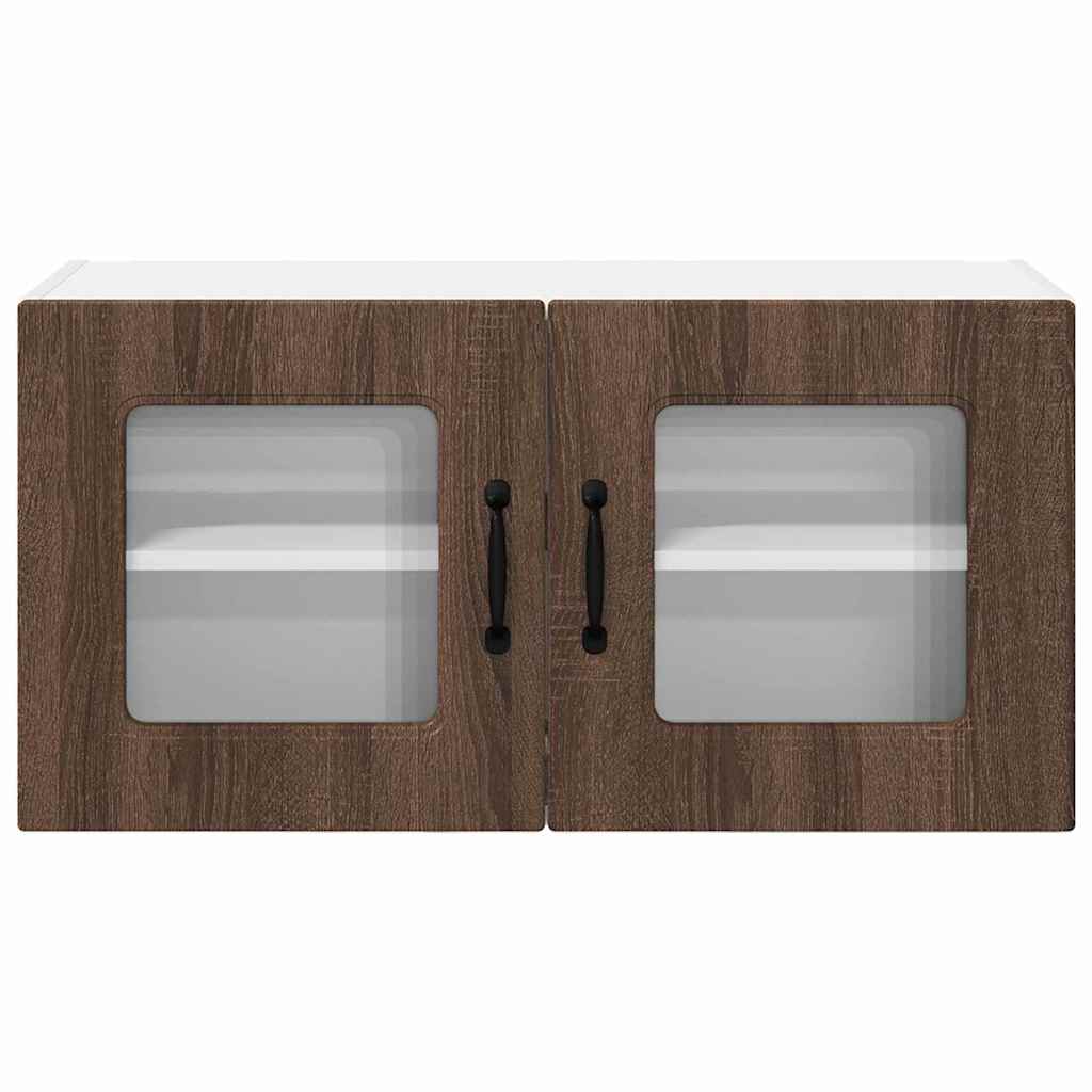 Kitchen Wall Cabinet Brown Oak 80 x 31 x 40 cm Engineered Wood
