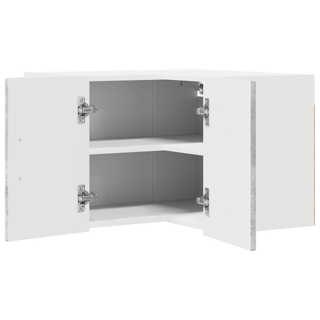 Kitchen Wall Cabinet with Shelf Concrete Grey 57 x 57 x 40 cm