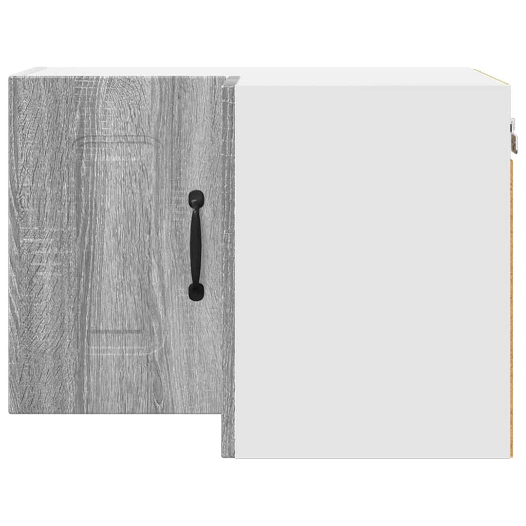 Kitchen Wall Cabinet with Shelf Grey Sonoma 57 x 57 x 40 cm