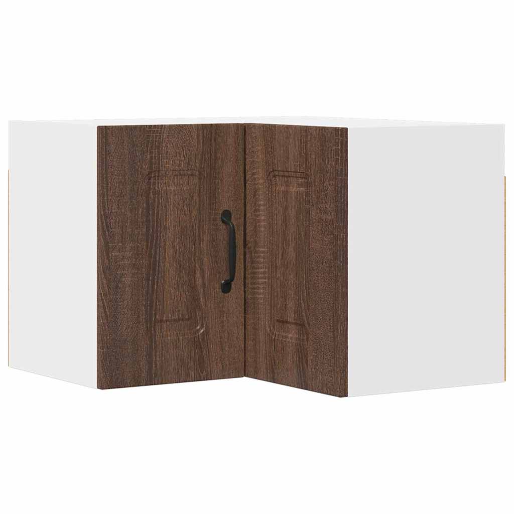 Kitchen Wall Cabinet Brown Oak 57 x 57 x 40 cm Engineered Wood