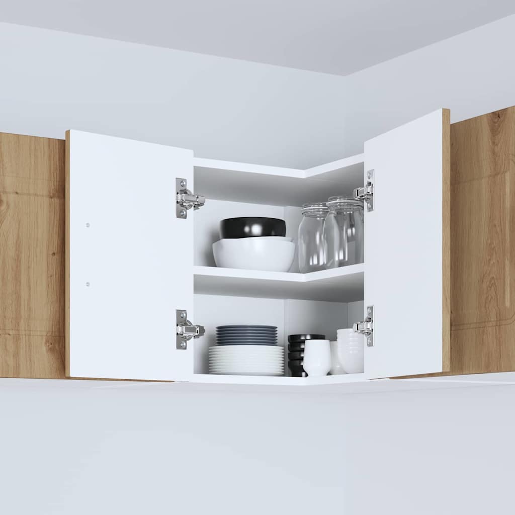 Kitchen Wall Cabinet with Shelf Artisan Oak 57 x 57 x 40 cm