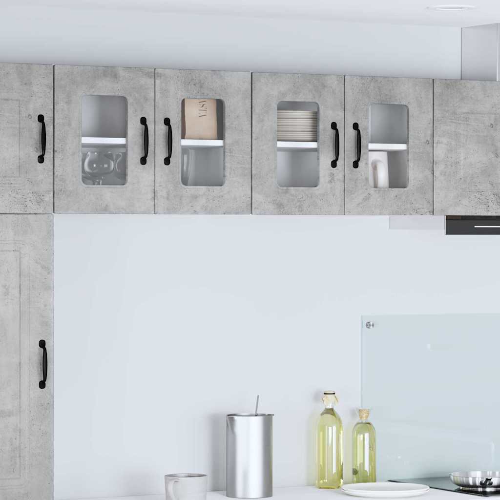 Kitchen Wall Cabinet 2 pcs Concrete Grey 60 x 31 x 40 cm