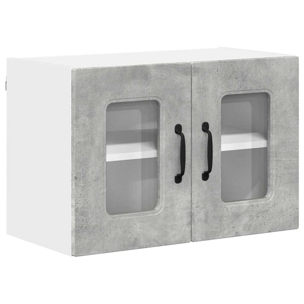 Kitchen Wall Cabinet 2 pcs Concrete Grey 60 x 31 x 40 cm