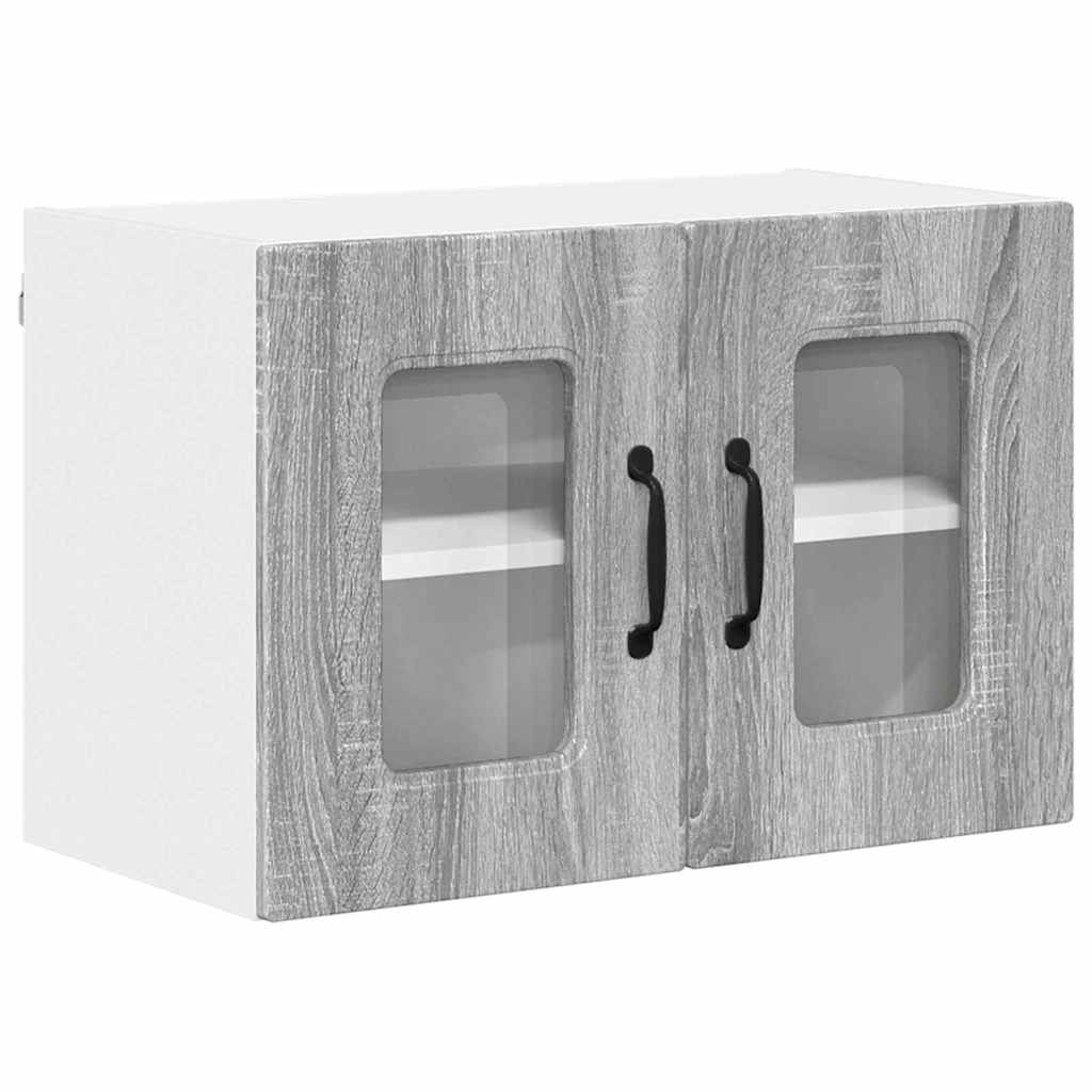 Kitchen Wall Cabinet with Shelf Grey Sonoma 60 x 31 x 40 cm