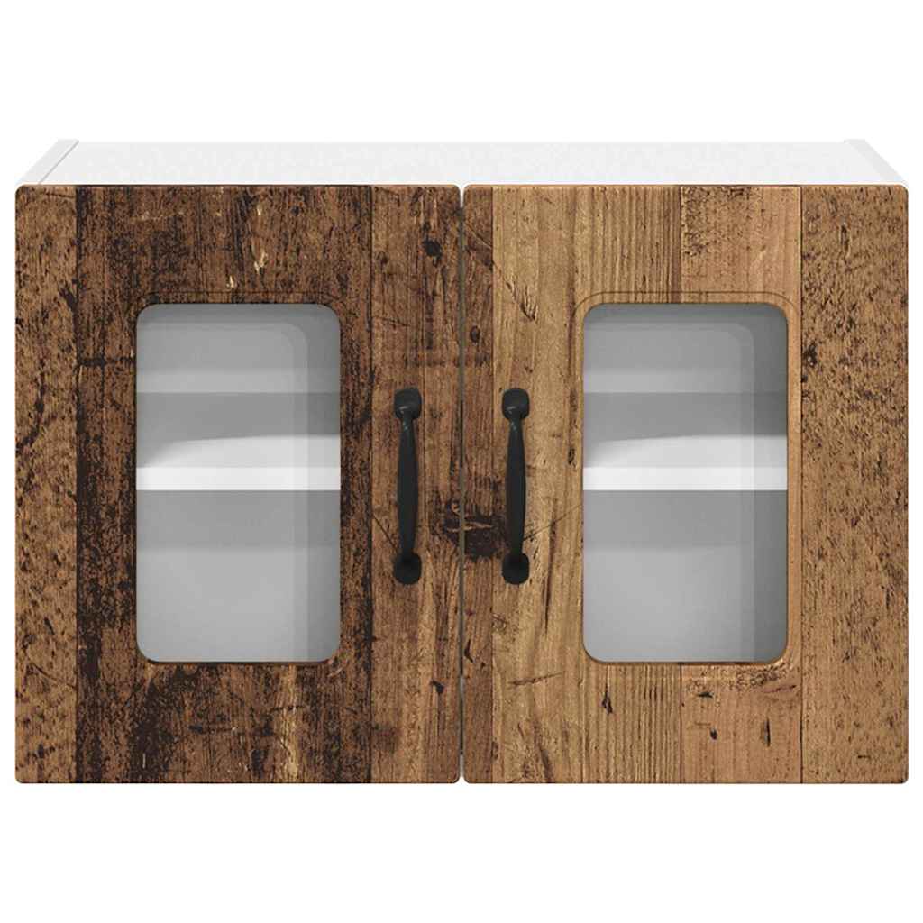 Kitchen Wall Cabinet with Shelf 2 pcs Old Wood 60 x 31 x 40 cm