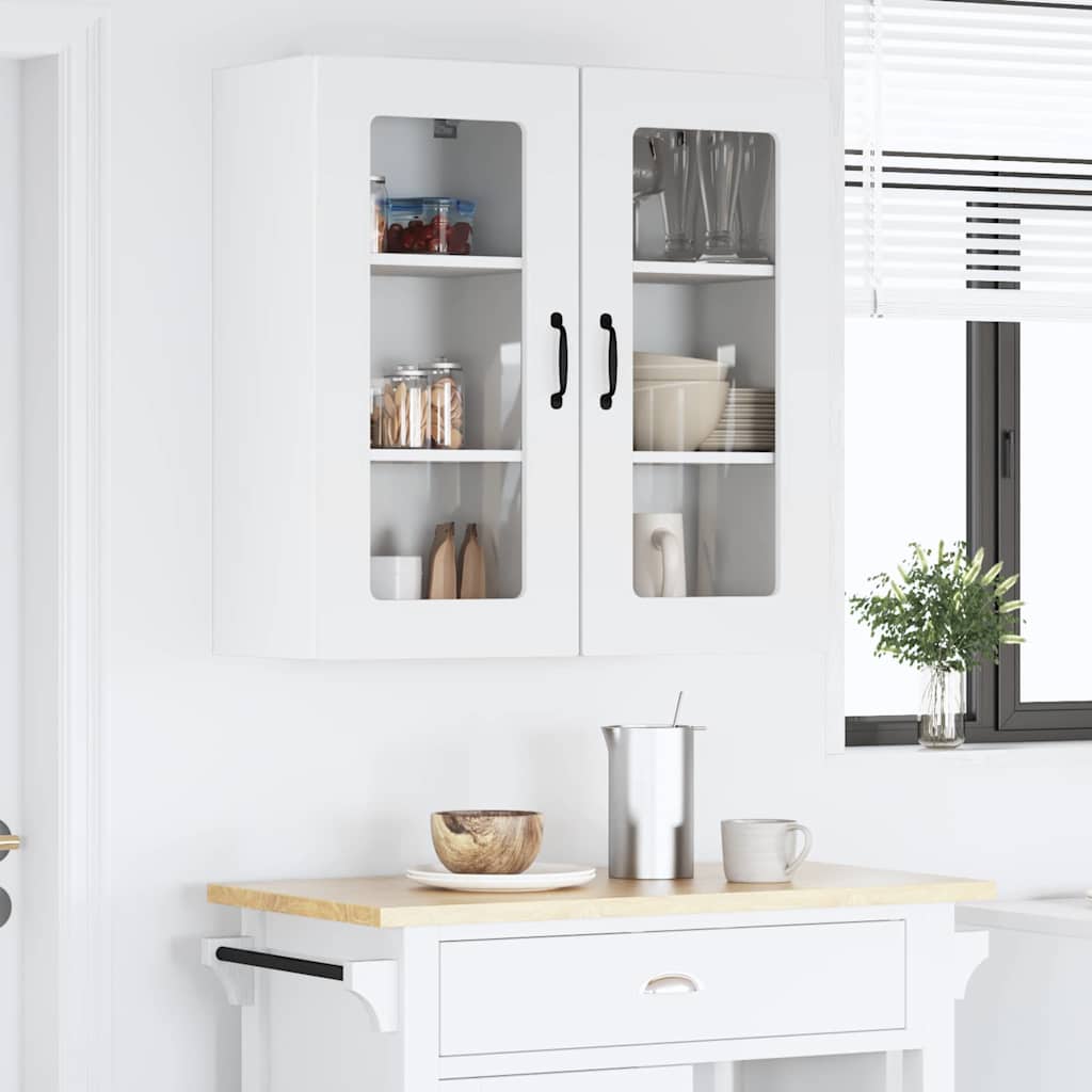 Kitchen Wall Cabinet with Shelf 2 pcs White 40 x 31 x 80 cm