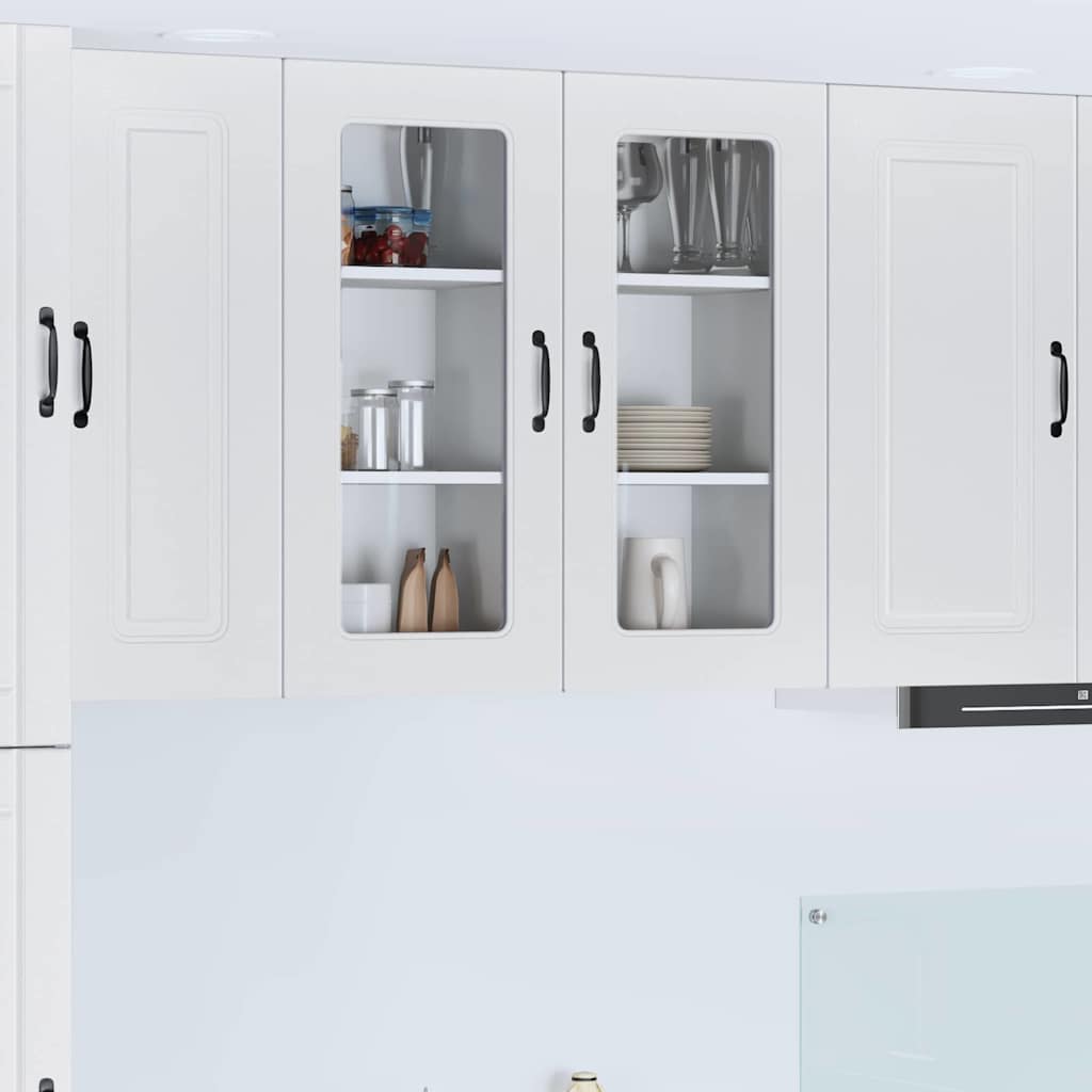 Kitchen Wall Cabinet 2 pcs High Gloss White 40 x 31 x 80 cm