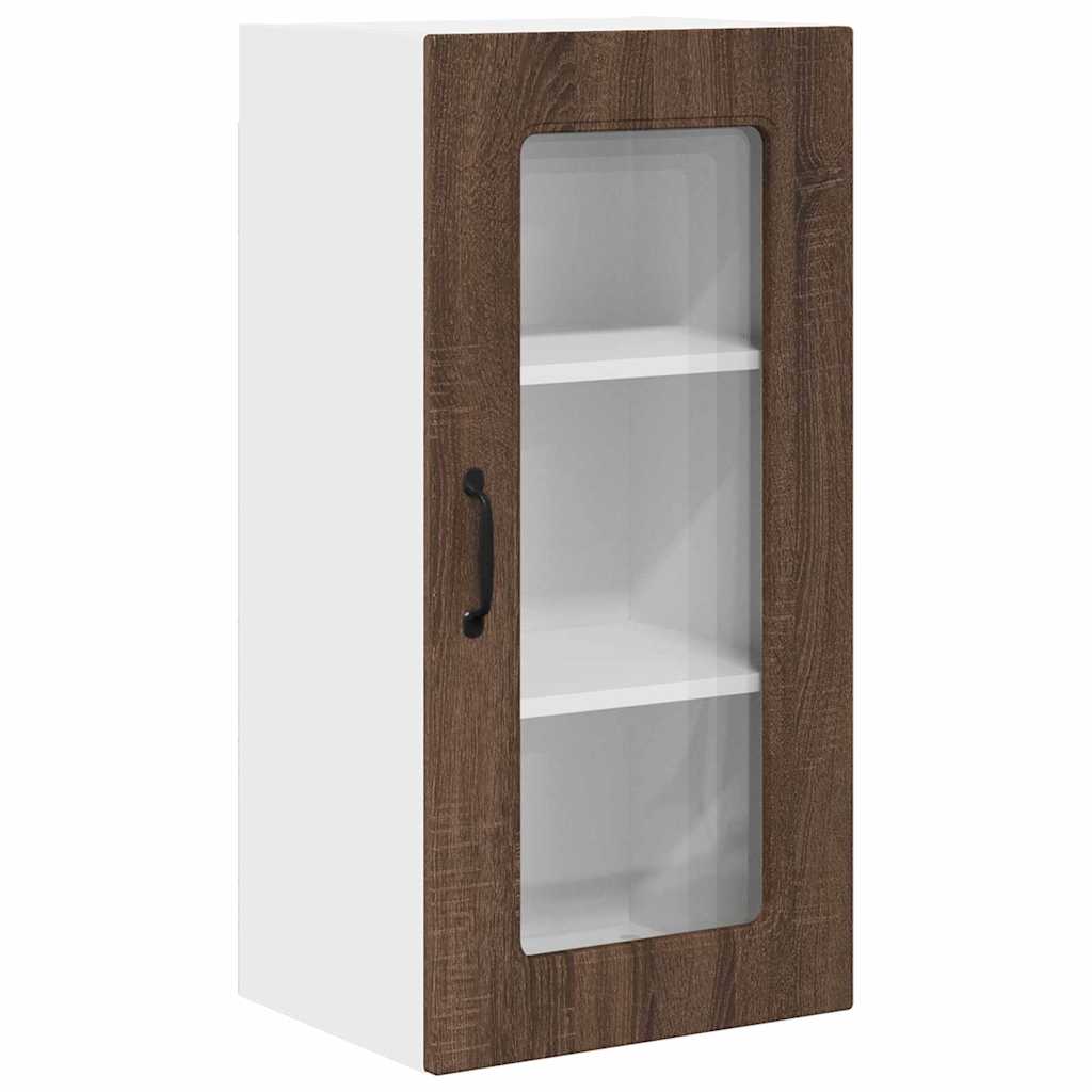 Kitchen Wall Cabinet Brown Oak 40 x 31 x 80 cm Engineered Wood