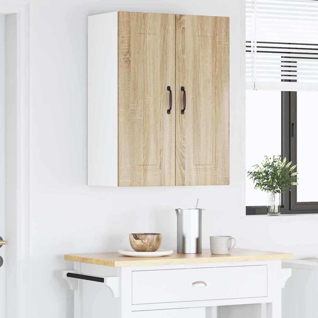 Kitchen Wall Cabinet Sonoma Oak 30 x 31 x 80 cm Engineered Wood