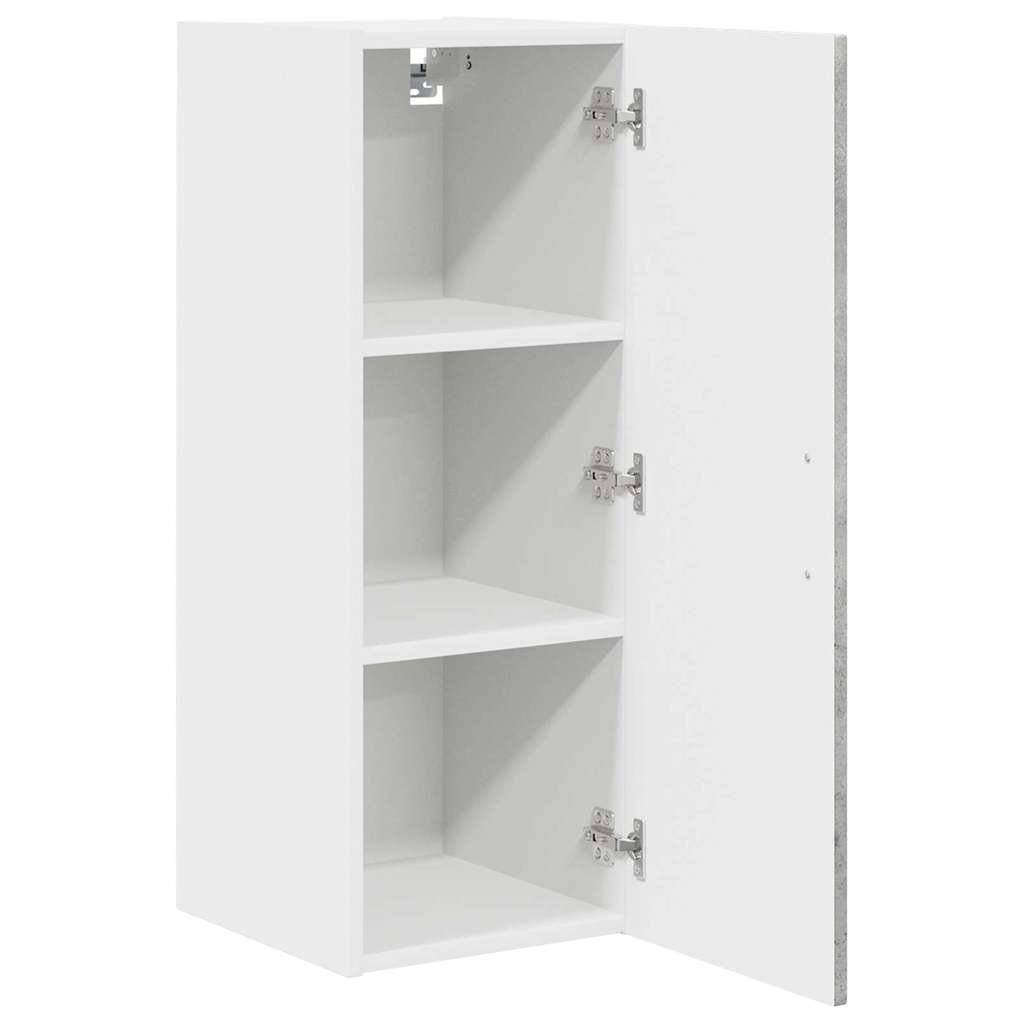 Kitchen Wall Cabinet with Shelf Concrete Grey 30 x 31 x 80 cm