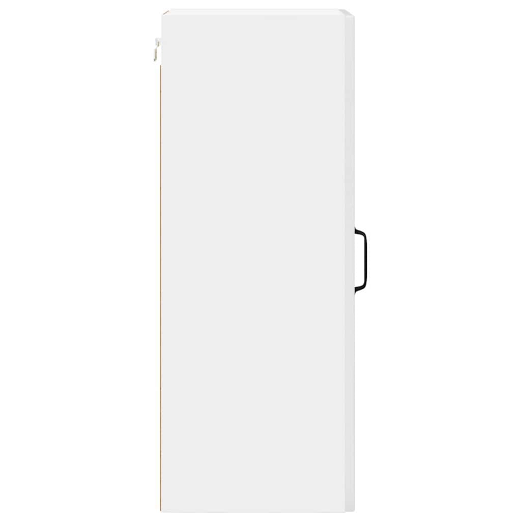 Kitchen Wall Cabinet with Door High Gloss White 30 x 31 x 80 cm