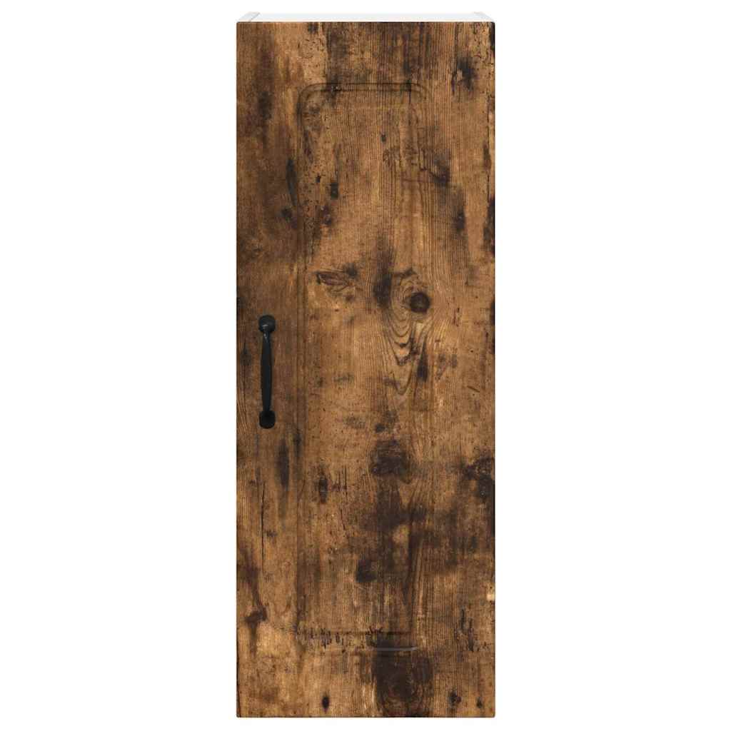 Kitchen Wall Cabinet Smoked Oak 30 x 31 x 80 cm Engineered Wood