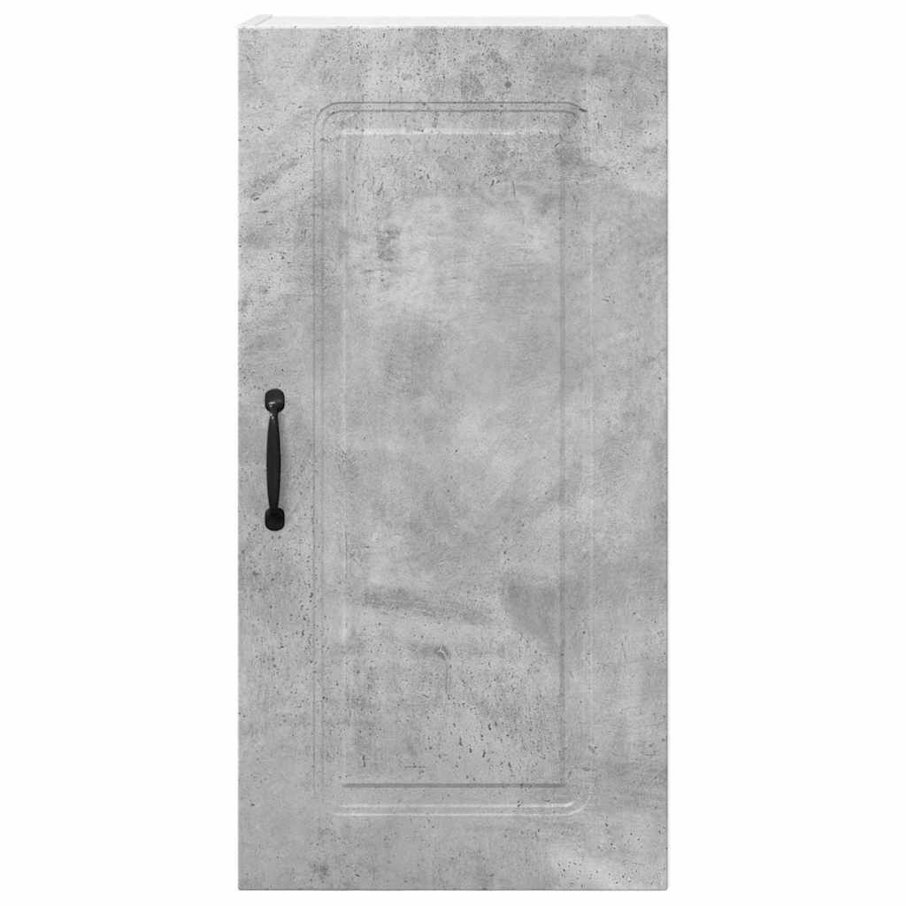 Kitchen Wall Cabinet with Shelf Concrete Grey 40 x 31 x 80 cm