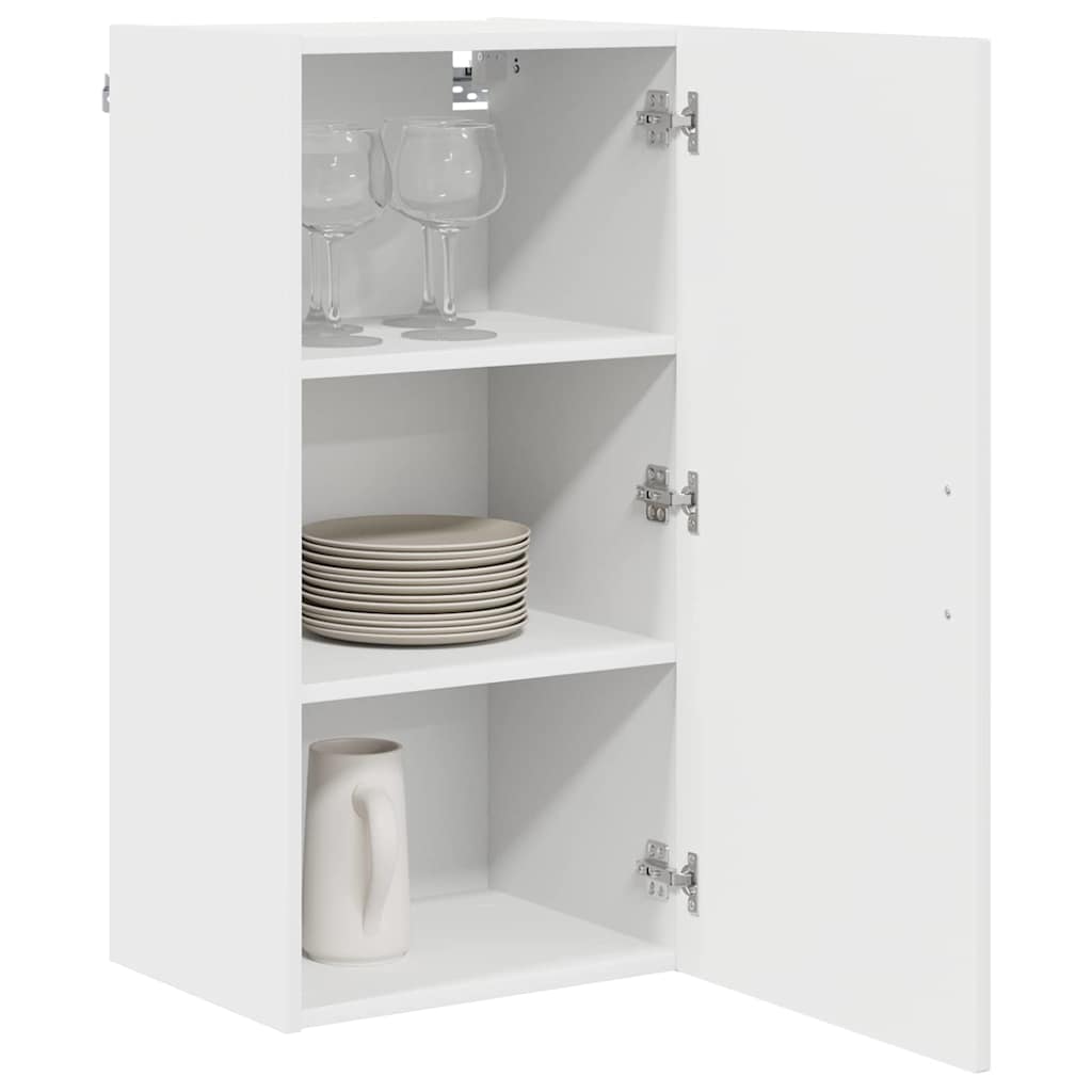 Kitchen Wall Cabinet with Door High Gloss White 40 x 31 x 80 cm