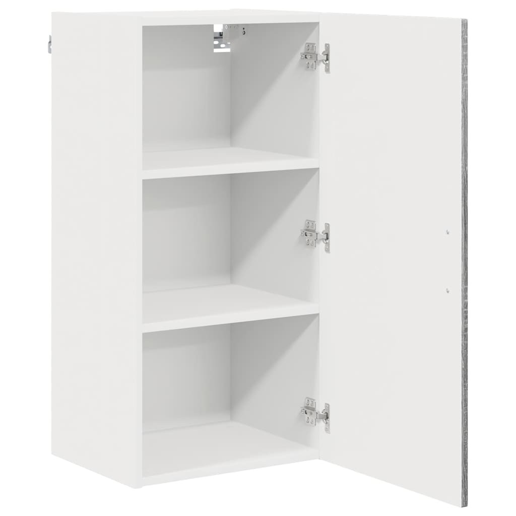Kitchen Wall Cabinet with Shelf Grey Sonoma 40 x 31 x 80 cm