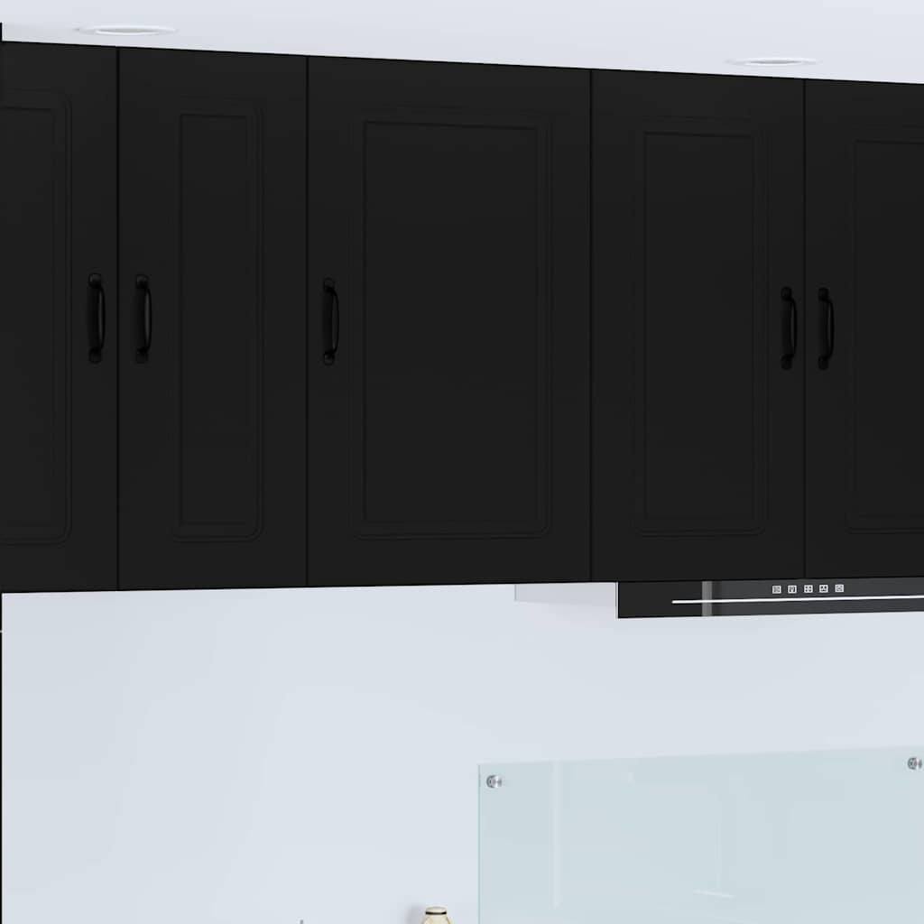 Kitchen Wall Cabinet Black 50 x 31 x 80 cm Engineered Wood
