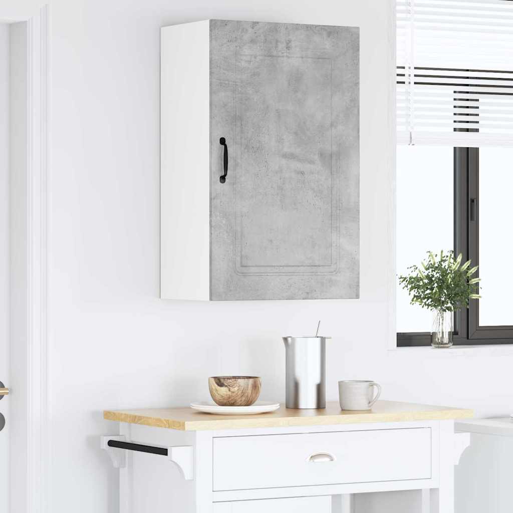 Kitchen Wall Cabinet with Shelf Concrete Grey 50 x 31 x 80 cm