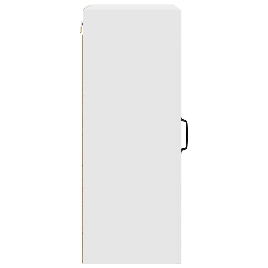 Kitchen Wall Cabinet with Door High Gloss White 50 x 31 x 80 cm