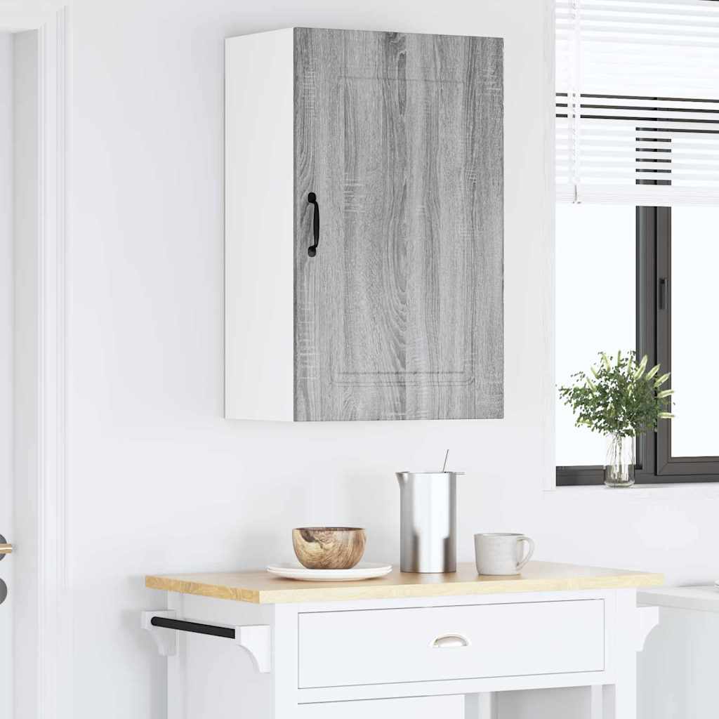 Kitchen Wall Cabinet with Shelf Grey Sonoma 50 x 31 x 80 cm