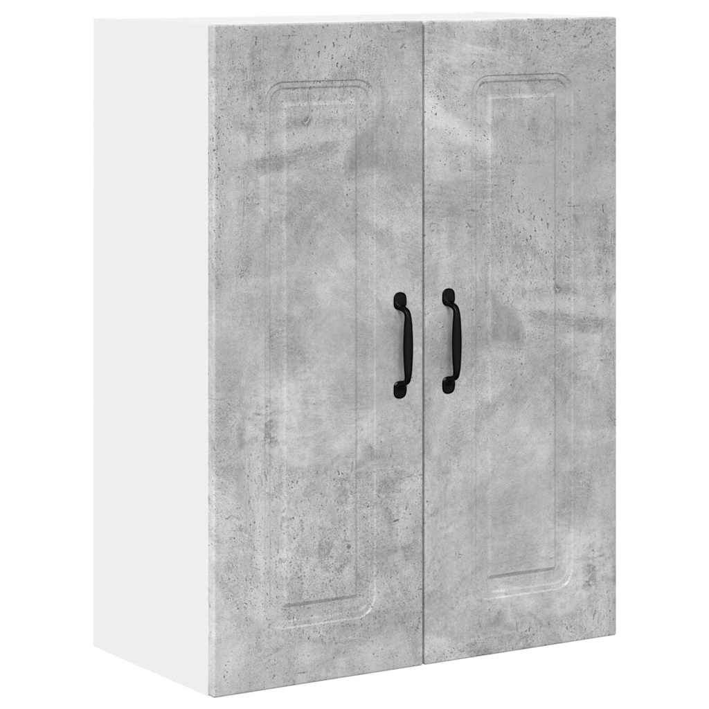 Kitchen Wall Cabinet with Shelf Concrete Grey 60 x 31 x 80 cm