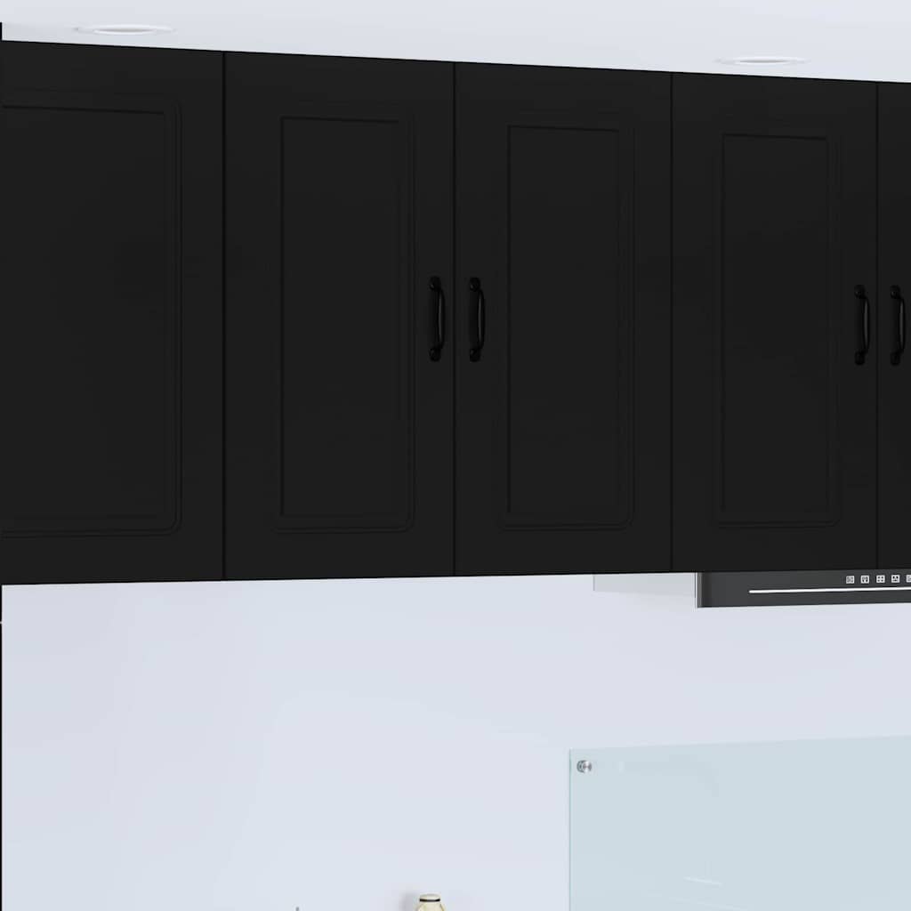 Kitchen Wall Cabinet Black 80 x 31 x 80 cm Engineered Wood