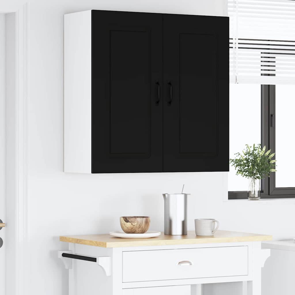 Kitchen Wall Cabinet Black 80 x 31 x 80 cm Engineered Wood
