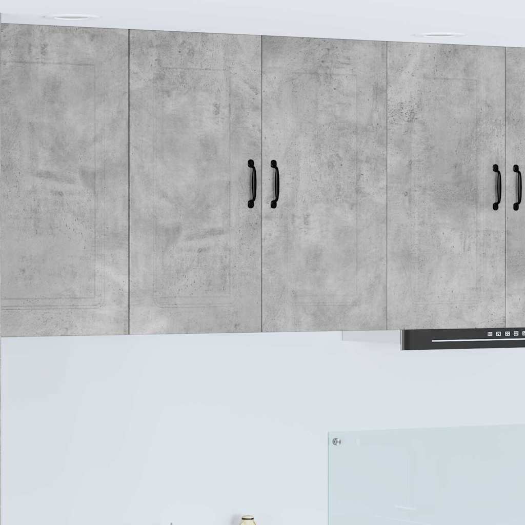 Kitchen Wall Cabinet with Shelf Concrete Grey 80 x 31 x 80 cm