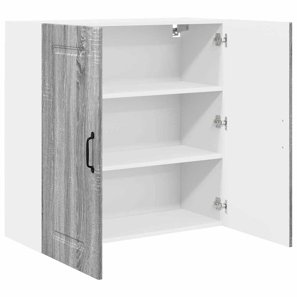 Kitchen Wall Cabinet with Shelf Grey Sonoma 80 x 31 x 80 cm