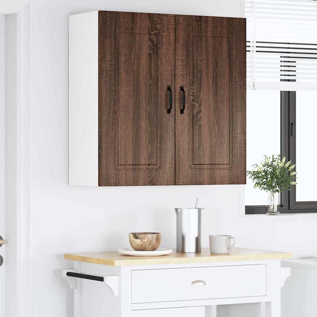 Kitchen Wall Cabinet Brown Oak 80 x 31 x 80 cm Engineered Wood