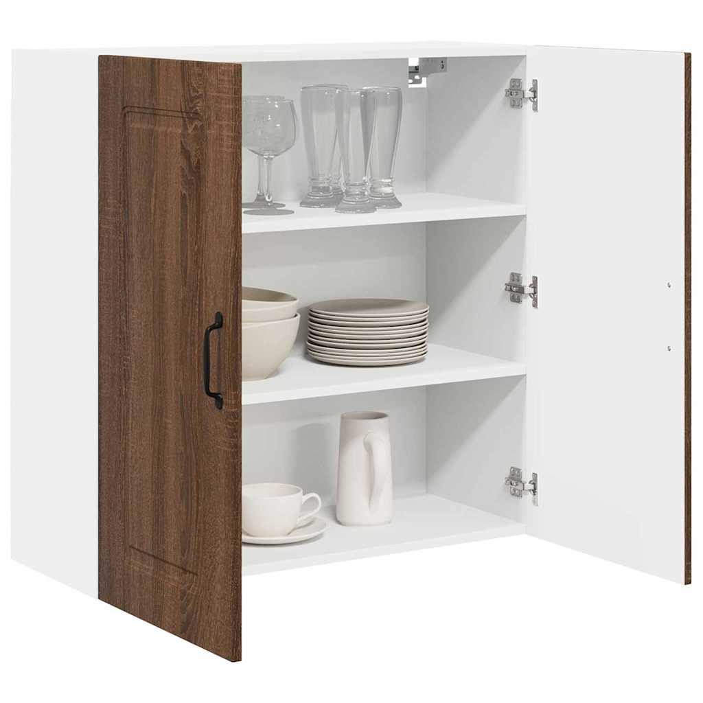 Kitchen Wall Cabinet Brown Oak 80 x 31 x 80 cm Engineered Wood
