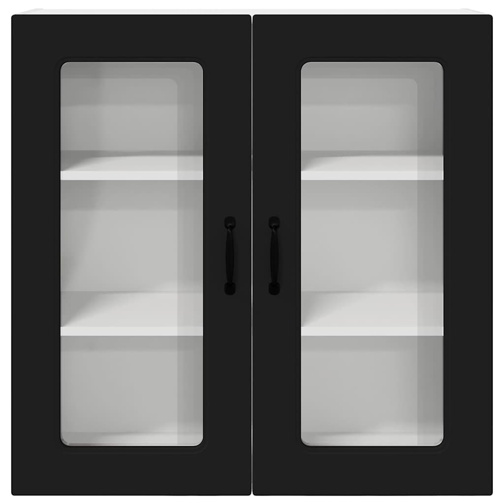 Kitchen Wall Cabinet Black 80 x 31 x 80 cm Engineered Wood